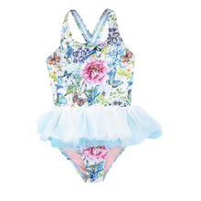 Load image into Gallery viewer, Swimsuit Tutu with Hat - Multiple Colors
