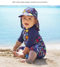Load image into Gallery viewer, Swimwear with Hat 2 pieces - Navy
