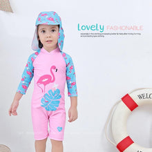 Load image into Gallery viewer, Swimwear with Hat 2 pieces - Pink Blue
