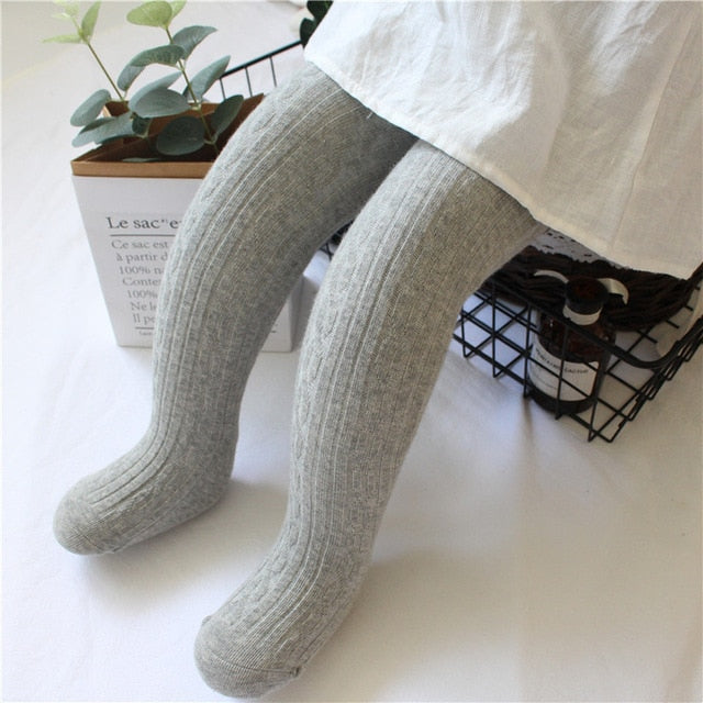 Girls Knitted Stockings - 6 colors