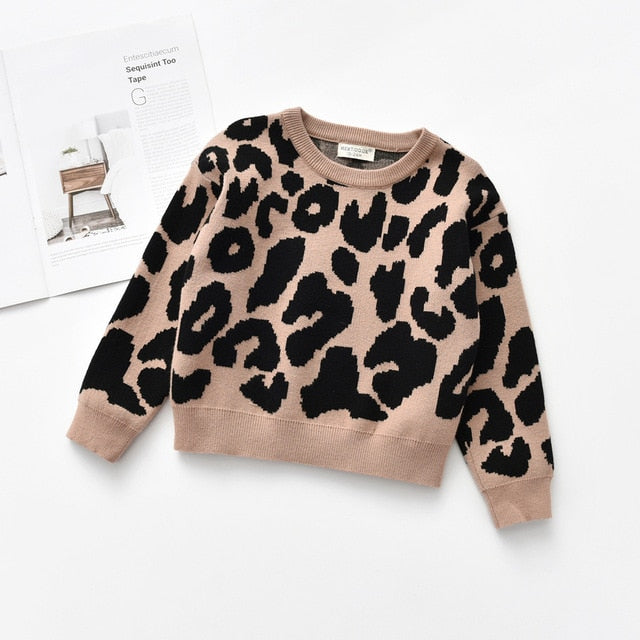 Knitted Sweater Leopard