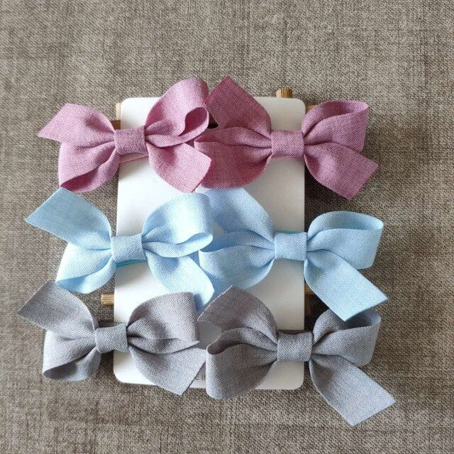Hairclips Bow Set - 6 pieces