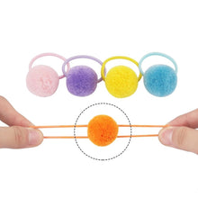 Load image into Gallery viewer, Pompom Hair Ties Set - 24 pieces
